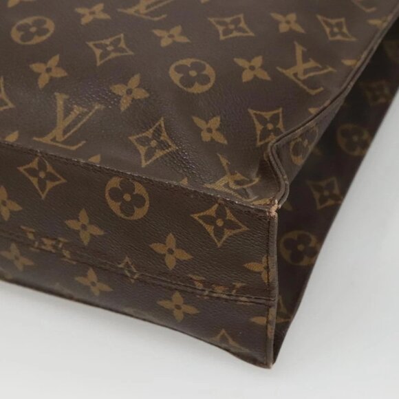 LOUIS VUITTON Monogram Sac Plat Hand Bag M51140 LV Auth 117717 - Picture 2 of 16